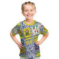 New Caledonia Christmas Kid T Shirt Festive Beach Vibes - Polynesian Pride