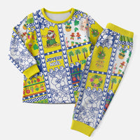 New Caledonia Christmas Pajama Set Festive Beach Vibes - Polynesian Pride