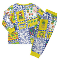 New Caledonia Christmas Pajama Set Festive Beach Vibes - Polynesian Pride