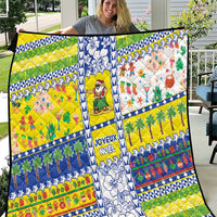 New Caledonia Christmas Quilt Festive Beach Vibes - Polynesian Pride