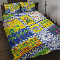 New Caledonia Christmas Quilt Bed Set Festive Beach Vibes - Polynesian Pride
