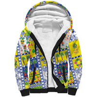 New Caledonia Christmas Sherpa Hoodie Festive Beach Vibes - Polynesian Pride