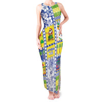 New Caledonia Christmas Tank Maxi Dress Festive Beach Vibes - Polynesian Pride