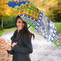 New Caledonia Christmas Umbrella Festive Beach Vibes - Polynesian Pride