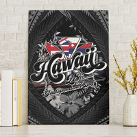 Hawaii November 28th Canvas Wall Art Kanaka Maoli Tribal Pattern - Polynesian Pride