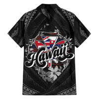 Hawaii November 28th Family Matching Off The Shoulder Long Sleeve Dress and Hawaiian Shirt Kanaka Maoli Tribal Pattern - Polynesian Pride