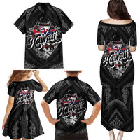 Hawaii November 28th Family Matching Puletasi and Hawaiian Shirt Kanaka Maoli Tribal Pattern - Polynesian Pride