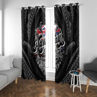 Hawaii November 28th Window Curtain Kanaka Maoli Tribal Pattern - Polynesian Pride