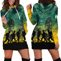 Norfolk Island ANZAC Day Hoodie Dress Lest We Forget LT05 - Polynesian Pride