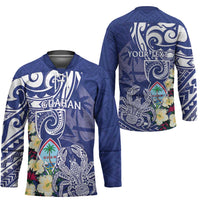Personalised Hafa Adai Guam Hockey Jersey Latte Stone With Coconut Crab