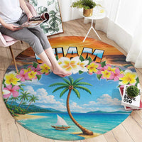 Guam Round Carpet Eternal Summer Sunset Beach
