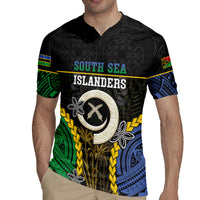 Personalised South Sea Islanders And Vanuatu Rugby Jersey Kanakas Sand Drawing Pattern