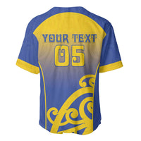 Custom James Cook High School Baseball Jersey Maori Koru Pattern