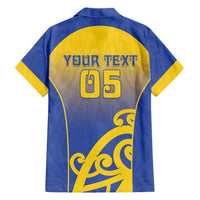Custom James Cook High School Family Matching Tank Maxi Dress and Hawaiian Shirt Maori Koru Pattern