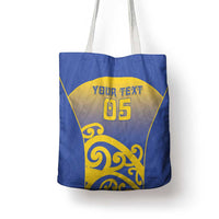 Custom James Cook High School Tote Bag Maori Koru Pattern