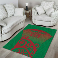 Custom Onehunga High School Area Rug Maori Koru Pattern
