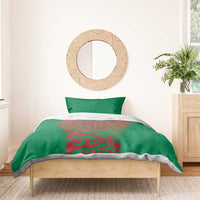 Custom Onehunga High School Bedding Set Maori Koru Pattern