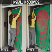 Custom Onehunga High School Door Cover Maori Koru Pattern