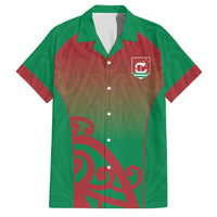 Custom Onehunga High School Family Matching Off The Shoulder Long Sleeve Dress and Hawaiian Shirt Maori Koru Pattern