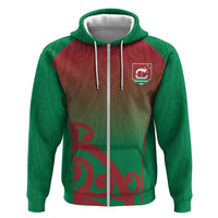 Custom Onehunga High School Zip Hoodie Maori Koru Pattern