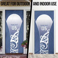 Custom New Zealand Aotea College Door Cover Maori Koru Pattern
