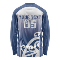 Custom New Zealand Aotea College Long Sleeve Shirt Maori Koru Pattern
