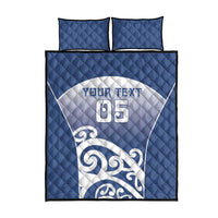 Custom New Zealand Aotea College Quilt Bed Set Maori Koru Pattern