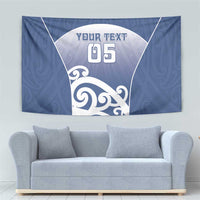 Custom New Zealand Aotea College Tapestry Maori Koru Pattern