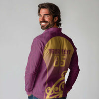 Custom Waiuku College Long Sleeve Polo Shirt Maori Koru Pattern