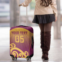 Custom Waiuku College Luggage Cover Maori Koru Pattern