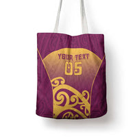 Custom Waiuku College Tote Bag Maori Koru Pattern