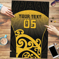 Custom Motueka High School Puzzle Maori Koru Pattern