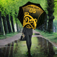 Custom Motueka High School Umbrella Maori Koru Pattern