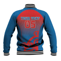 Custom St Joseph's Maori Girls' College Baseball Jacket Maori Koru Pattern