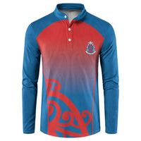 Custom St Joseph's Maori Girls' College Button Sweatshirt Maori Koru Pattern