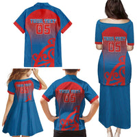 Custom St Joseph's Maori Girls' College Family Matching Puletasi and Hawaiian Shirt Maori Koru Pattern LT05 - Polynesian Pride