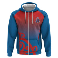 Custom St Joseph's Maori Girls' College Zip Hoodie Maori Koru Pattern