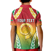 Personalised Vanuatu Kid Polo Shirt Proud To Be A Ni-Van With Tribal Pattern