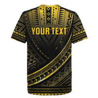 Personalised Polynesia Childhood Cancer Awareness Rugby Jersey You Are Stronger Than Cancer