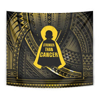 Polynesia Childhood Cancer Awareness Tapestry You Are Stronger Than Cancer