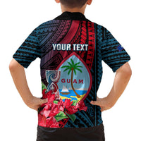 Personalized Guam Hawaiian Shirt Latte Stone Mix Bougainvillea Polynesian Pattern LT05 - Polynesian Pride