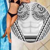 Polynesian Tattoo Inspired Cosplay Costume Beach Blanket Tribal Warrior White - Polynesian Pride