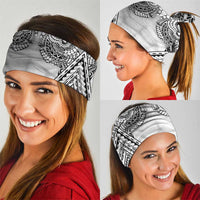 Polynesian Tattoo Inspired Cosplay Costume Neck Gaiter Tribal Warrior White - Polynesian Pride