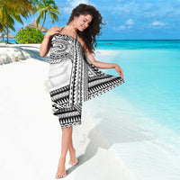 Polynesian Tattoo Inspired Cosplay Costume Sarong Tribal Warrior White - Polynesian Pride