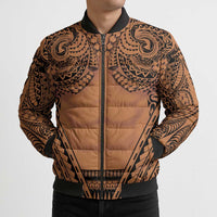 Polynesian Tattoo Inspired Cosplay Costume Bomber Puffer Jacket Tribal Warrior - Polynesian Pride