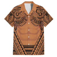 Polynesian Tattoo Inspired Cosplay Costume Hawaiian Shirt Tribal Warrior - Polynesian Pride