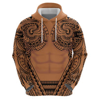 Polynesian Tattoo Inspired Cosplay Costume Hoodie Tribal Warrior - Polynesian Pride