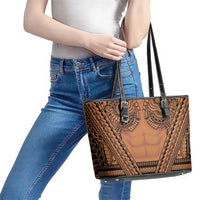 Polynesian Tattoo Inspired Cosplay Costume Leather Tote Bag Tribal Warrior LT05 - Polynesian Pride