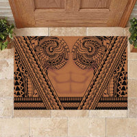 Polynesian Tattoo Inspired Cosplay Costume Rubber Doormat Tribal Warrior - Polynesian Pride