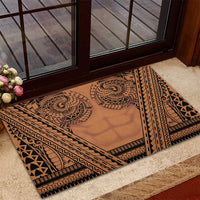 Polynesian Tattoo Inspired Cosplay Costume Rubber Doormat Tribal Warrior - Polynesian Pride